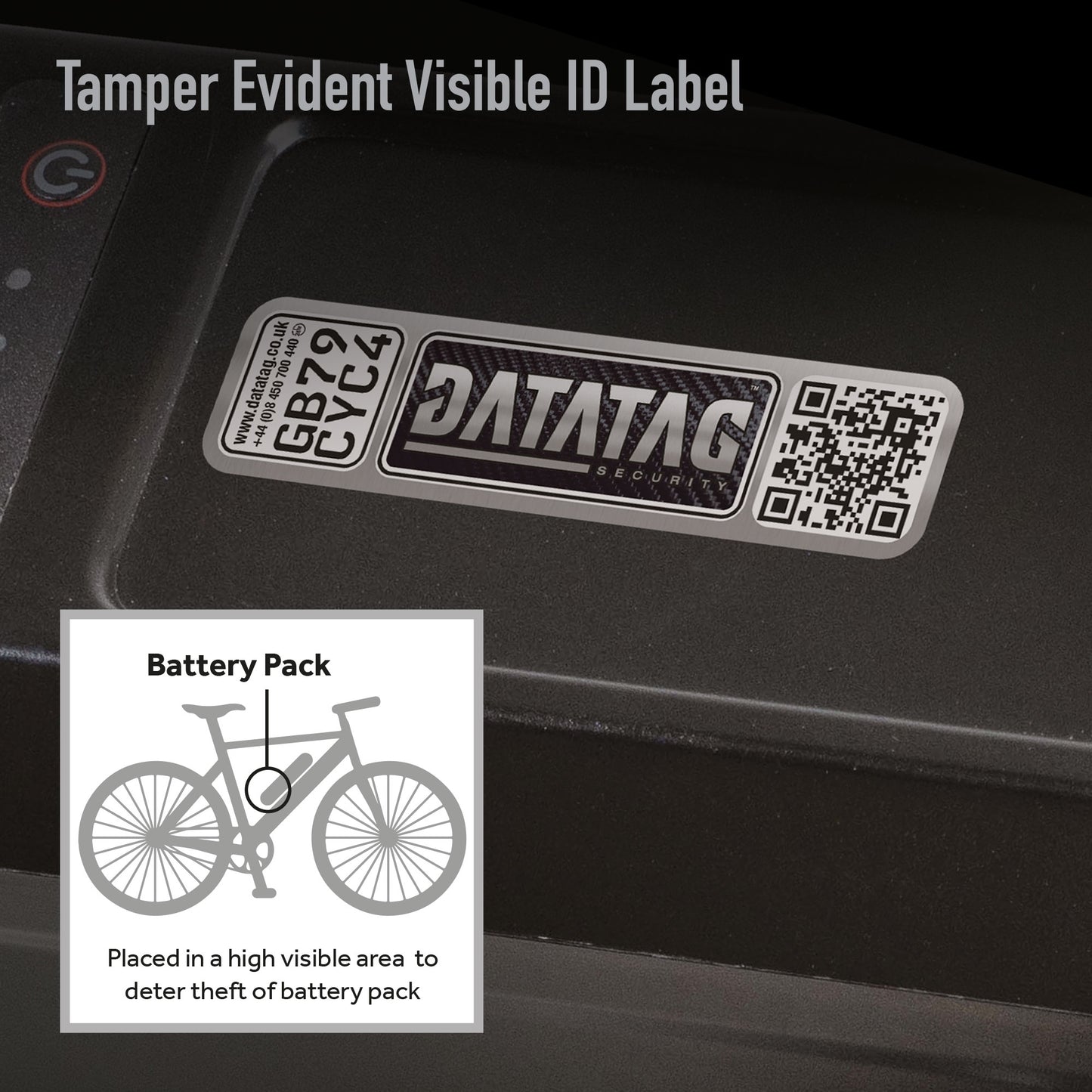 Cycle Battery Visible ID Label