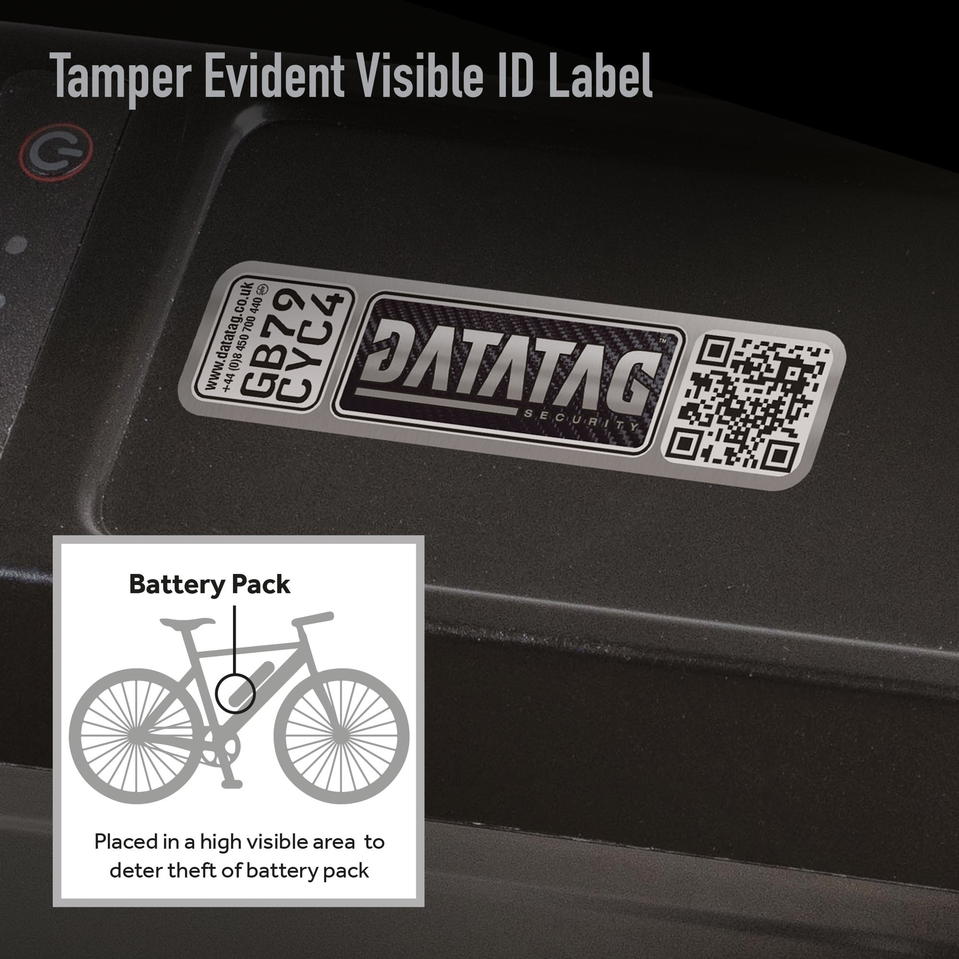 Cycle Battery Visible ID Label