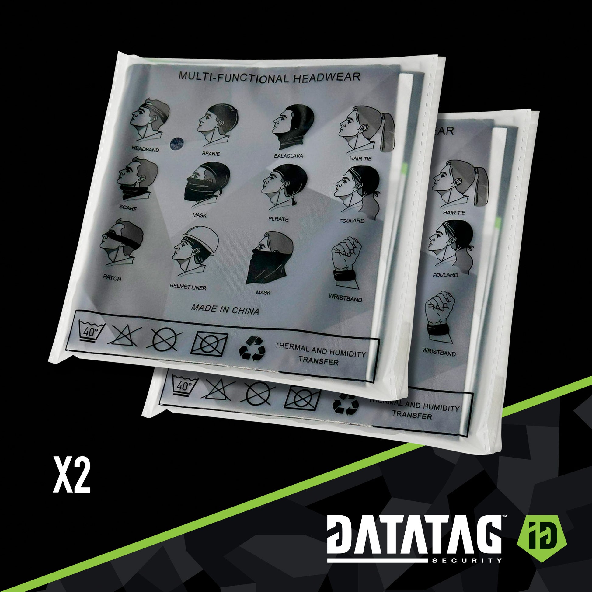 Datatag Neck Buff Twin