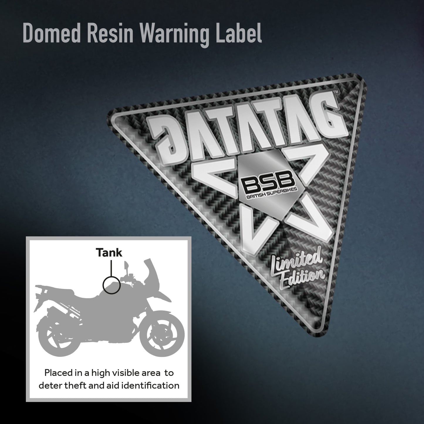 Motorcycle BSB Domed Resin