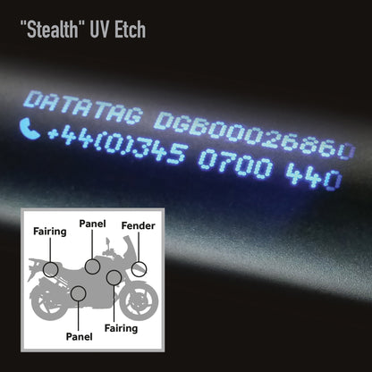 Motorcycle Stealth UV Etch